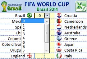 fifa world cup football 2014 schedule excel