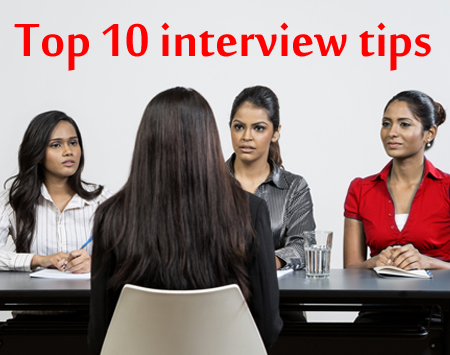 Top 10 interview tips