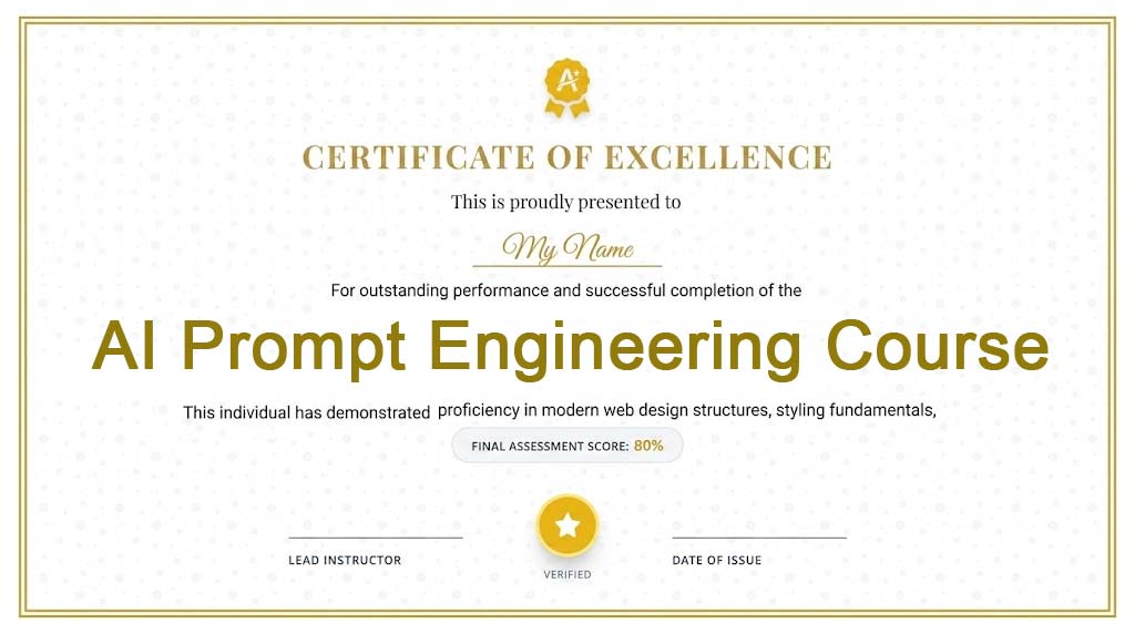 ai prompt engineering course with certificate