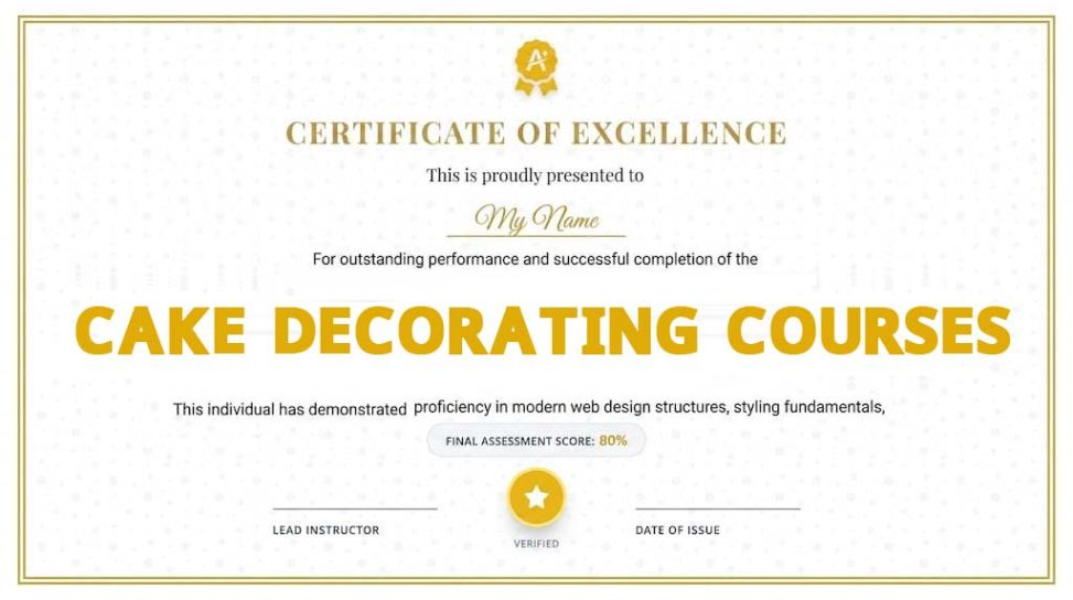Cake Decorating Courses Online With Certificate