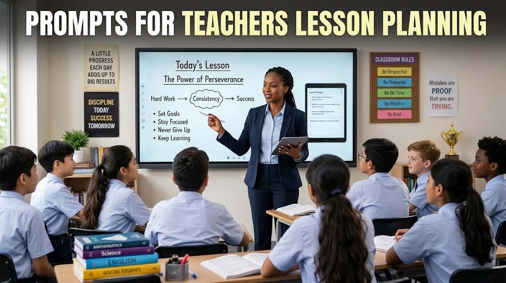 ChatGPT Prompts for Teachers Lesson Planning, Chatgpt prompts for teachers lesson planning math Teacher prompt ChatGPT 50 ChatGPT prompts for teachers ChatGPT lesson plan PDF