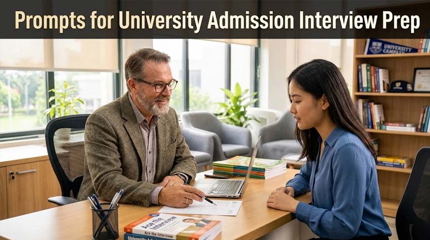 ChatGPT Prompts for University Admission Interview Prep, Chatgpt prompts for university admission interview prep pdf Chatgpt prompts for university admission interview prep free ChatGPT prompts for interview preparation ChatGPT prompt for mock interview