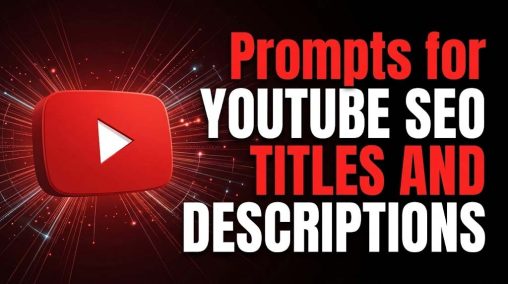 ChatGPT Prompts for YouTube SEO Titles and Descriptions, descriptions ChatGPT prompt for YouTube channel Name ChatGPT prompt for YouTube Shorts ChatGPT prompt for YouTube thumbnail ChatGPT prompt for YouTube channel description ChatGPT prompt for SEO title and description