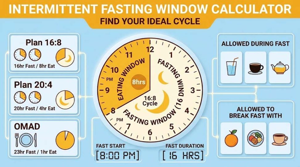 Intermittent Fasting Window Calculator