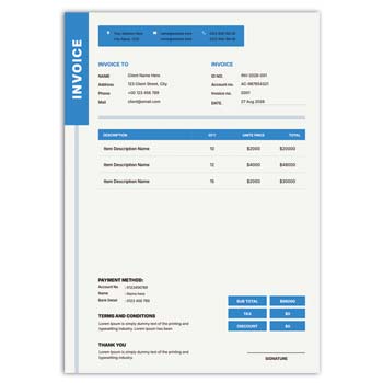 Invoice Template Maker Online Free Download