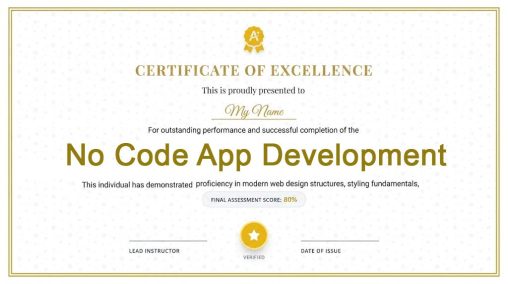 No Code App Development Course With Free Certificate, No code app development course with free certificate download No code app development course with free certificate near me Mobile app development course free with Certificate