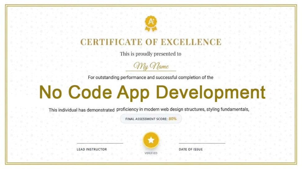 No Code App Development Course With Free Certificate, No code app development course with free certificate download No code app development course with free certificate near me Mobile app development course free with Certificate