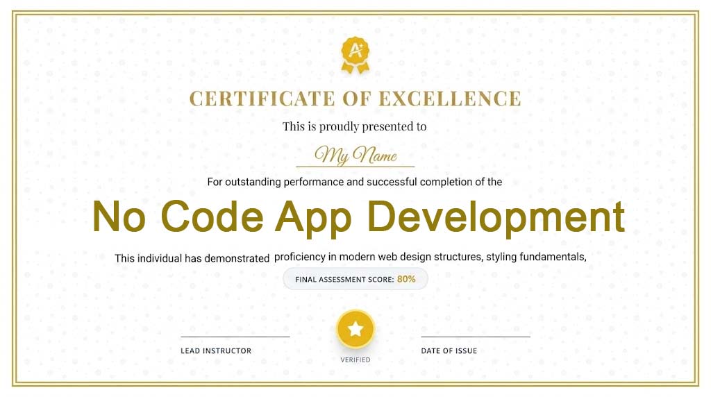 No Code App Development Course With Free Certificate, No code app development course with free certificate download No code app development course with free certificate near me Mobile app development course free with Certificate
