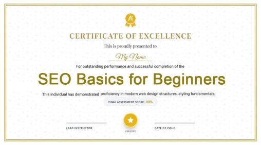 SEO Basics for Beginners Course Online Free