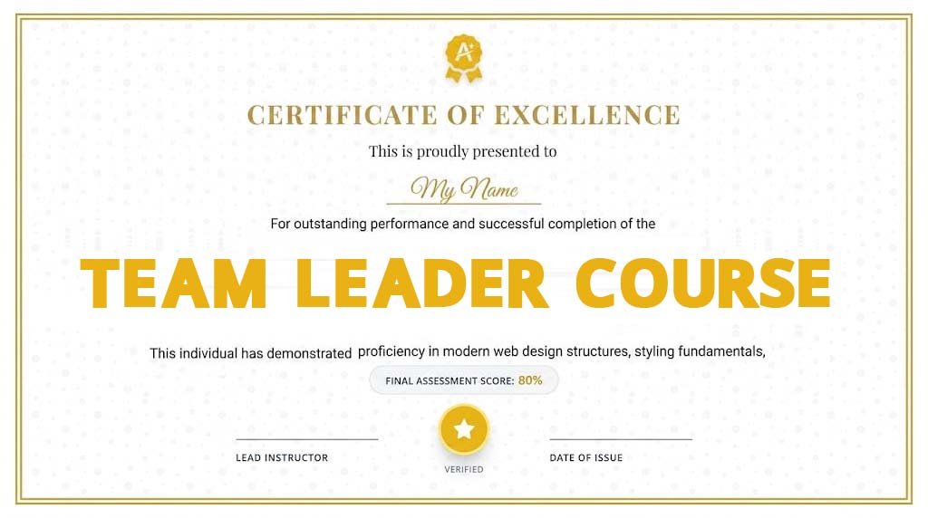 Team Leader Course Online Free With Certificate