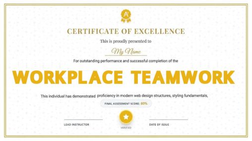 Workplace Teamwork Basics Course Online Free With Certificate