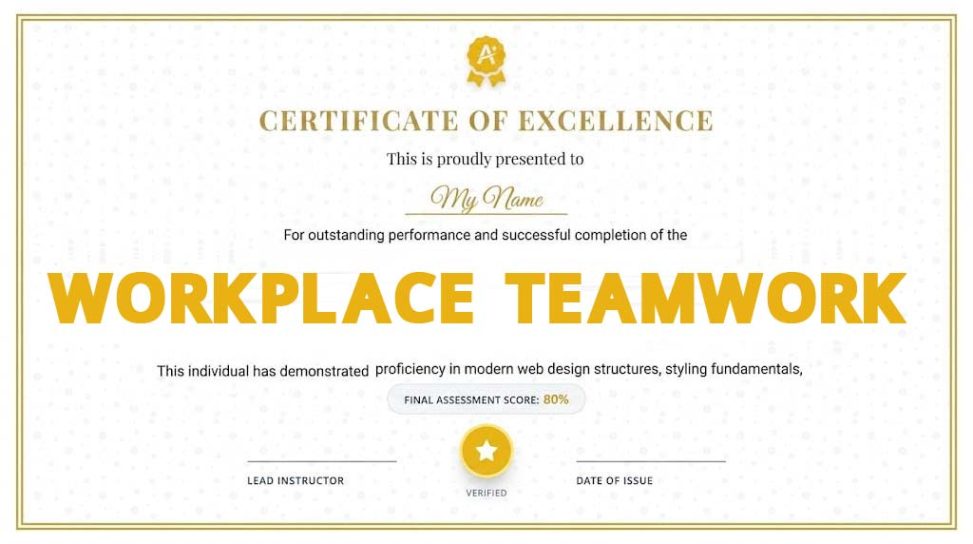 Workplace Teamwork Basics Course Online Free With Certificate